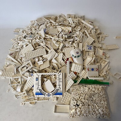 #ad Huge Lot White LEGO Bricks 1000Pieces Cleaned All Sizes 7lb. 8.8oz.
