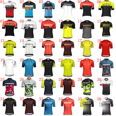 #ad Mens Cycling Short Sleeve Jersey Summer Bicycle Tops Team Bike Shirt Racing Wear