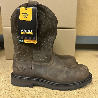 #ad Ariat 10014241 Size 7 EE Men#x27;s Western Boot Steel Work Boot Brown