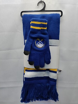 #ad NHL “Buffalo Sabres” 2 Piece Scarf amp; Glove Set Official Team Apparel