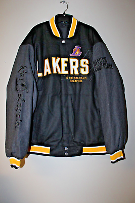 #ad New NBA Los Angeles Lakers wool reversible embroidery heavy jacket men#x27;s XXL