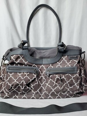 #ad JJ Cole Stone Arbor Diaper Bag Adjustable Straps geometric design M Lg pockets