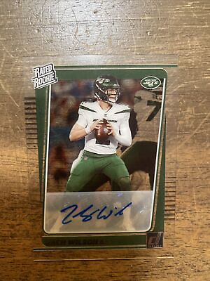 #ad 2021 panini clearly donruss football Zach Wilson autographed