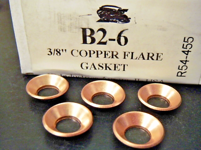 #ad Just Better JB B2 6 Copper 3 8quot; M25 Flare Gasket Qty = 5