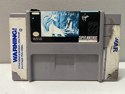 #ad The Lion King *GAME ONLY* Super Nintendo Entertainment System