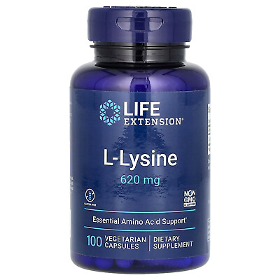 #ad L Lysine 620 mg 100 Vegetarian Capsules