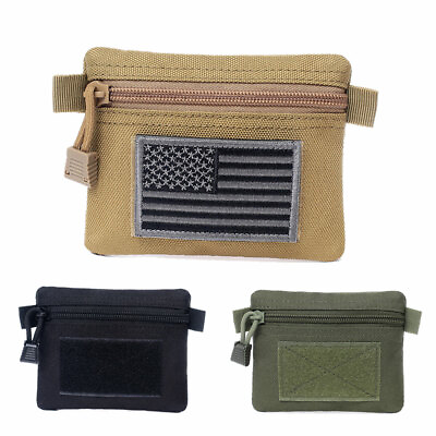 #ad Tactical MOLLE EDC Utility Tool Pouch Portable Small Organizer Bag Coin Purse US