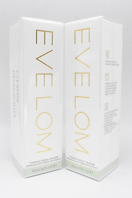 #ad Lot of 2 New EVE LOM Foaming Cream Cleanser 4.0 fl oz 120 ml Full Size Sealed
