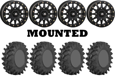 #ad Kit 4 STI Outback Max 30x9.5 14 on High Lifter HLA1 Beadlock Matte Black CAN