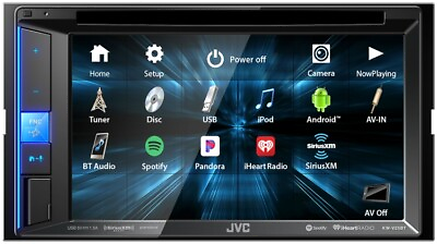#ad NEW JVC KW V25BT 2 DIN DVD CD Player Bluetooth SiriusXM Pandora Spotify Control