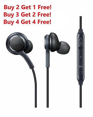 #ad For Samsung Galaxy A03s A12 A13 A32 A52 WIRED EARPHONES 3.5 MM HEADPHONES