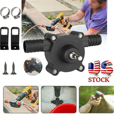 #ad Home Electric Drill Drive Self Priming Pump Water Oil Fluid Transfer Pumps Tools