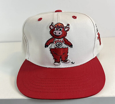 #ad RARE Chicago Bulls Vintage AJD Youth Snapback Hat Cap NBA Benny The Bull Signed