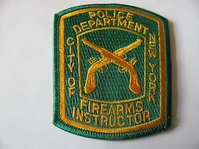 #ad NEW YORK NY NYC New York City Firearms Instructor Police Patch Iron On 3quot;