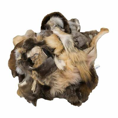#ad Fur Scrap Fox Coyote Raccoon Beaver Craft Remnants 1 Pound Mix Upcycling