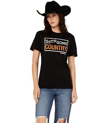 #ad Rodeo Hippie Women#x27;s Gone Country Short Sleeve Graphic Tee RHGCB102