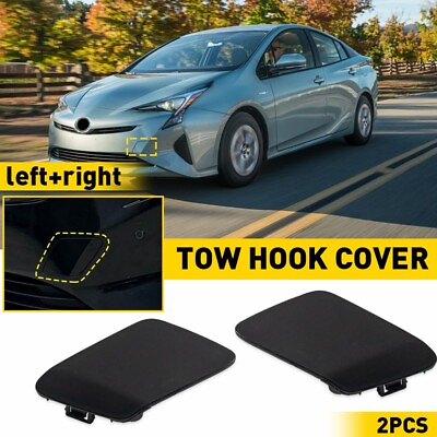 #ad NEW Front Bumper Hook Cover Tow For Toyota 2016 17 Prius Left amp; Right Side