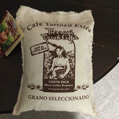 Café Tarrazú Extra Beach Coffee Costa Rica Micro Roasters WHOLE BEAN 1 lb Bag $4.99