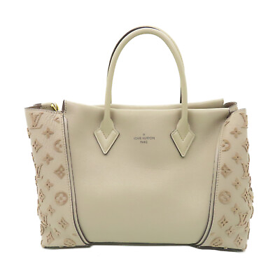 #ad 【USD50OFF】LOUIS VUITTON LV GHW Tote W PM Tote Bag M94483 Leather Beige