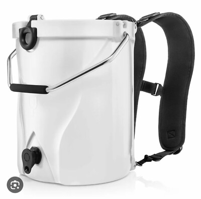 #ad Gently used BRUMATE BACKTAP TAILGATE PARTY BACKPACK DRINK COOLER ICE WHITE