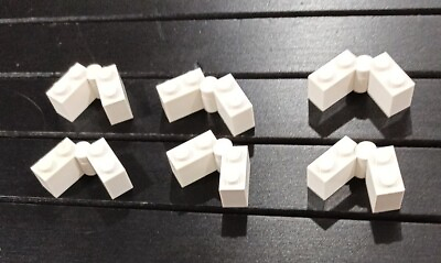 #ad Lego Lot White 6x Hinge Brick 1 x 4 Swivel Base amp; 6x Brick Swivel Top 3830 3831