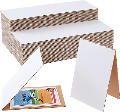 #ad 75 Pack Corrugated Cardboard Sleeves for Sports Cards Trading Card Shipping Sup