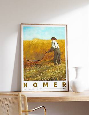 #ad Winslow Homer Print The Veteran in a New Field 1865 Farmhouse Decor Anti