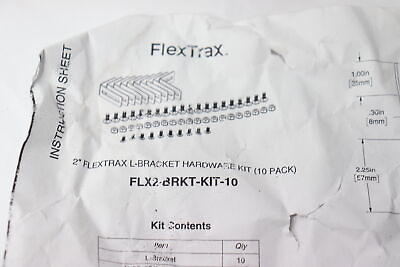 #ad Amphenol Flextrax L Bracket Hardware Kit 2quot; FLX2 BRKT KIT 10