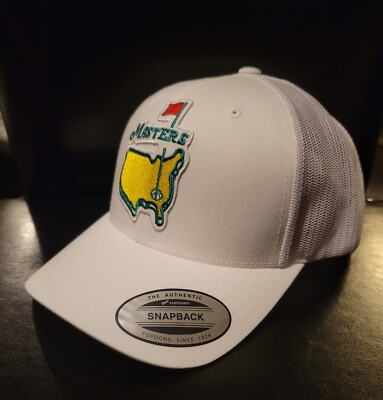 #ad New Masters Golf Caddy Hat White American Needle PGA Tiger Woods Nike