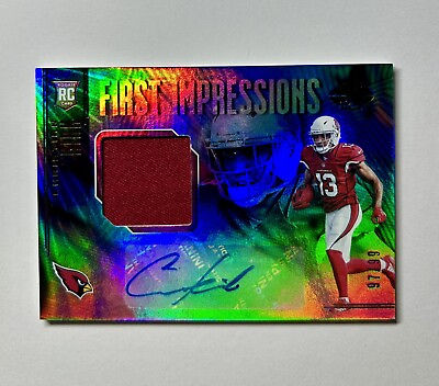 #ad 2018 Christian Kirk 97 99 SP AUTO JERSEY RC FIRST IMPRESSIONS Panini Illusions