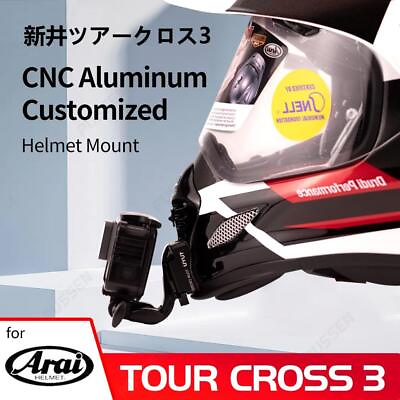 #ad Customized Cnc Aluminium Helmet Chin Mount For Arai Tour Cross 3Gopro Insta360