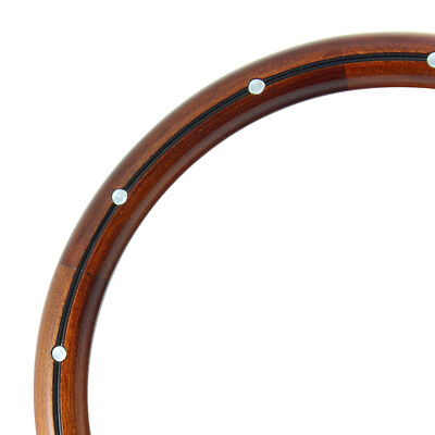 #ad 14quot; Wood Mahogany Replacement Half Wrap for Forever Sharp Steering Wheels