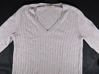 Ann Taylor Loft Classic Beige Pull Over Women’s Sweater – Medium – Preowned $6.74