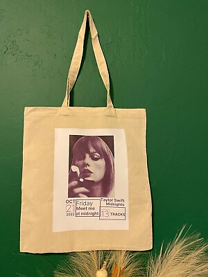 #ad Women Canvas Tote Bag Taylor Print Shoulder Bag for Girls