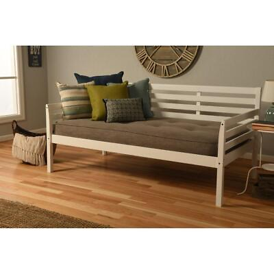 #ad Daybed Sofa Bed with Stone Tone Matress in White
