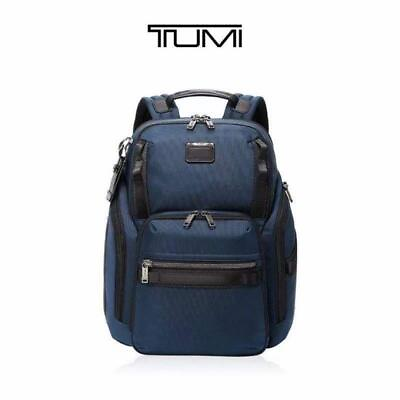 #ad Tumi Alpha Bravo Search Backpack NEW 232789 Nylon Navy Business Travel Bag F S