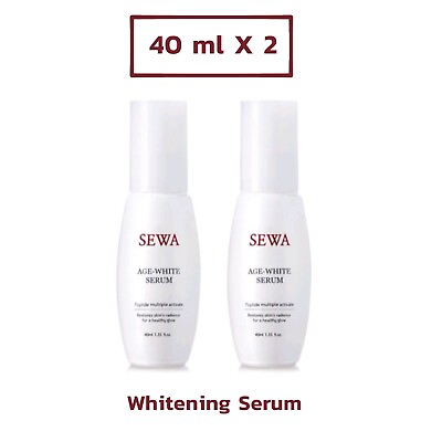 #ad 2 x Sewa Age White Serum Peptide Multiple Activate Radiance Whitening 40 ml.