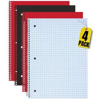 #ad 1InTheOffice Graph Paper Spiral Notebook Spiral Graph Paper Notebook Quad R...