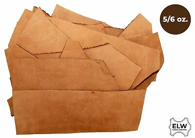 #ad #ad 1 LB Scraps Full Grain Leather Tooling Crafts Cowhide 5 6 oz 2mm Tobacco Brown