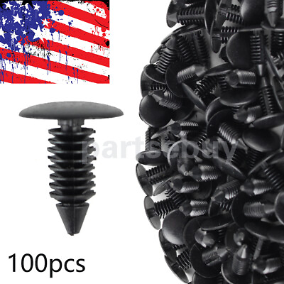 #ad 100pcs Nylon Retainer Clips Christmas Tree Fasteners for GM 1595864 1605396 US