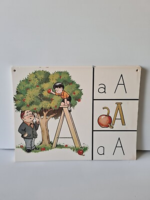 #ad Vintage Alphabet Cards Classroom Decoration Teacher Resources Picture Hanging