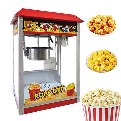 #ad 1400W Commercial Popcorn Maker Stainless Steel Electric Popcorn Machine