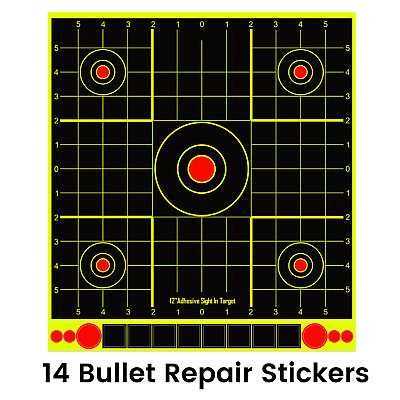 #ad 10 Pack Splatter Paper Shooting Targets Range Gun Rifle Pistol Firearms 12x13