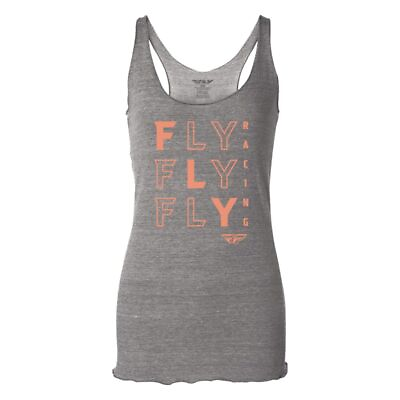 #ad Fly Racing Fly Tic Tac Toe Womens Tank Grey X Large