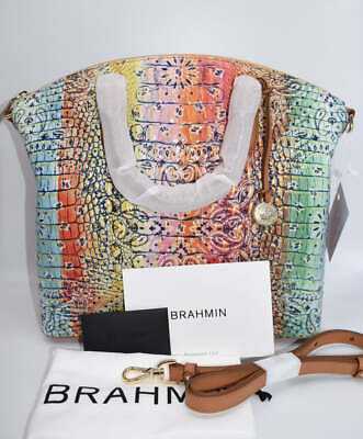 #ad Brahmin Large Duxbury Satchel Bag in Multi Bandana