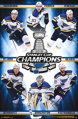 #ad St. Louis Blues STANLEY CUP CHAMPIONS 2019 NHL Commemorative 22x34 POSTER