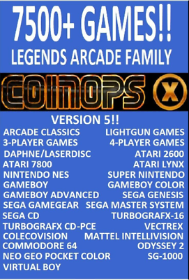 #ad CoinopsX 7500 Games AtGames Legends Ultimate 256GB USB 3 NOT ALP MICRO OR 4K