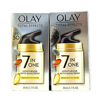 #ad Olay Total Effects 7 In One Moisturizer with Sunscreen SPF 30 1.7oz LOT OF 2
