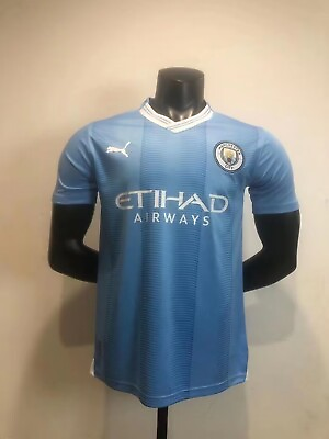 23 24 Manchester City Mens Home Soccer Jersey Football Shirt