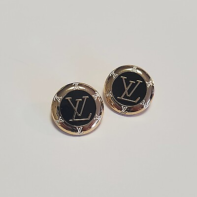 #ad 2pc Set 20mm Stamped Louis Vuitton Buttons